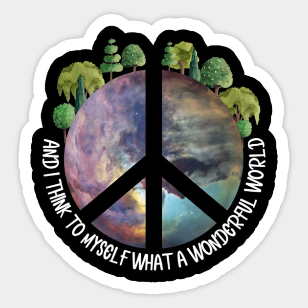 What A Wonderful World graphic Sticker by levitskydelicia